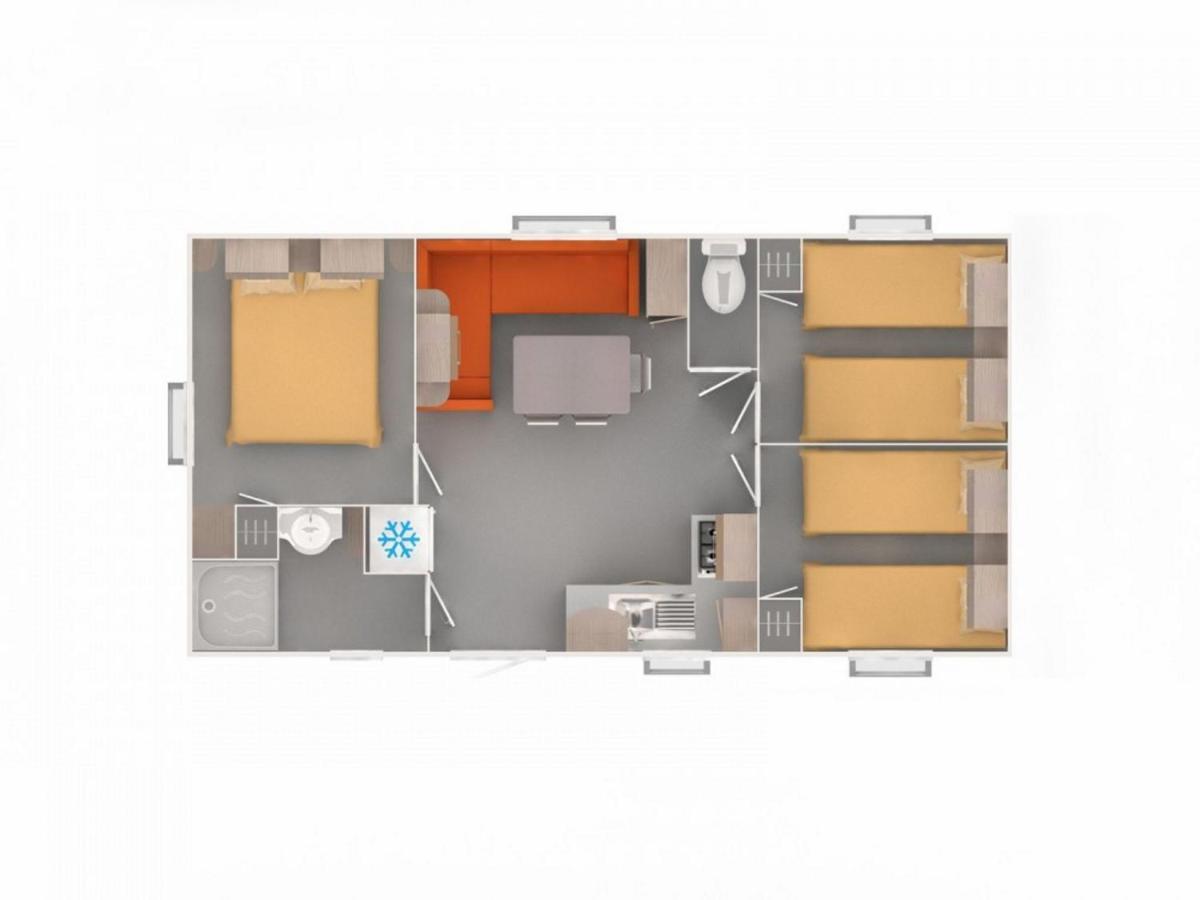 Mobilehome 8 Personnes Avec Clim Situe Aux Sables Du Midi Valras-Plage Exterior photo